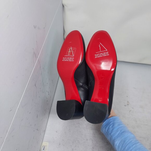 Christian Louboutin Black Turela Leather Ankle Boot - Picture 2 of 11